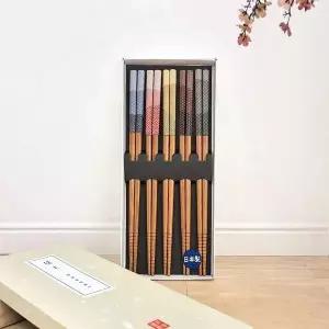 [골드스마일]우드 수저 구성 선물용 고급 젓가락 세트 5P 선물우드젓가락