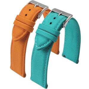 프리미엄 방수 클로스 시계줄 스트랩 18mm 20mm 퀵릴리즈 스트랩 나일론 스포츠 손목 밴드 남성용