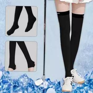 [골드스마일]골프 오픈토 여성 쿨링 쿨링용 여름 니삭스 양말 골프롱양말