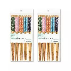 우드 수저 젓가락 일식세트 나무디자인 5P 2세트 라면우드젓가락