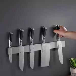 [골드스마일]벽걸이 주방 보관함 칼 싱크대 스텐 걸이 무타공 자석 주방용품걸이