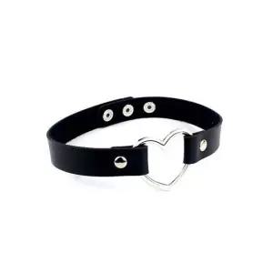 하트초커 가죽초커 레더초커 초커목걸이 하트초커