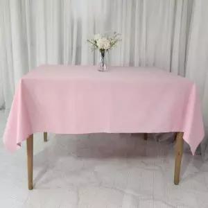도서관 면식탁보 면테이블보 면탁자보 6인용 연핑크 230x145