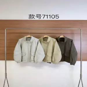 여자 봄 야상 차이나 톱 더블 점퍼 포켓 야구복 OP1