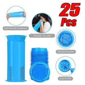 5 25Pcs 1000ML 휴대용 일회용 여행 자동차 비행기 운동 병 메스꺼움 구토 청소 가방 깨끗한 비닐 봉투