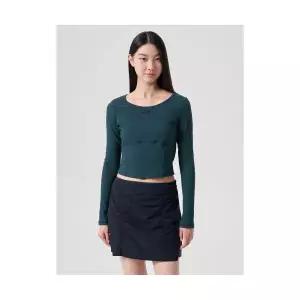 매장정품 에잇세컨즈 8SECONDS 골지 절개디테일 긴소매 티셔츠 그린 164841EY3M 680541