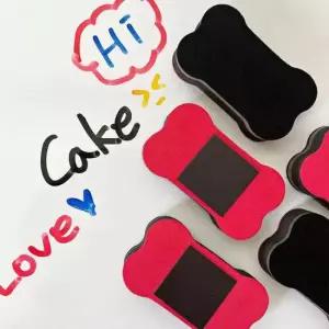 극세사칠판지우개 뼈다귀 화이트 보드 자석 지우개 소형