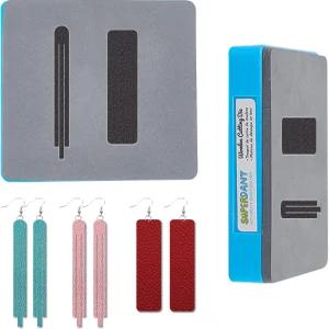 슈퍼단트 태슬 가죽 커팅 다이 2 실 스트립 귀걸이 엠보싱 우드 몰드 템플릿 컷을 위한 DIY 아트 크래프트