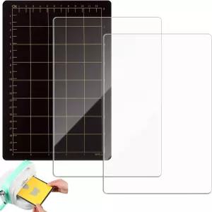 쓰리허니 3개 다이 매트 세트 6인치 x 9인치 카드 크기 그리드가 있는 마그네틱 심과 커팅 기계 엠보싱