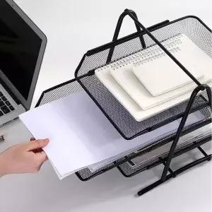 [하프클럽/셀러허브]3단 슬라이드 파일꽂이 스틸 서류정리함 G