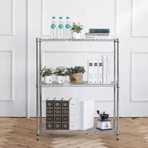 [하프클럽/셀러허브]리빙메탈랙선반 600 진열장 3단(하판)