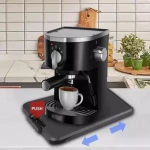 [하프클럽/셀러허브]푸쉬 밥솥선반 이동식 트레이 단열패드 받침대