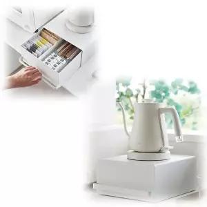 [하프클럽/셀러허브]받침대 홈카페 철제 홈바 미니 주방틈새장 선반