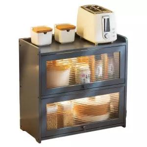 찬장 원목 미니그릇장 그릇장 진열장 미닫이 주방