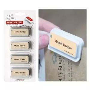 [문구/오피스] 20매입 부착형메모꽂이 포스트정리종이집게 클립형홀더