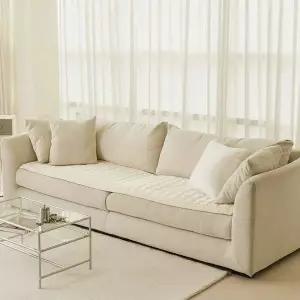 [에이치플러스몰]보들한 단모 극세사 쇼파패드 거실러그 미끄럼방지 커버