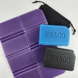 [콩심팥심]1인용 접이식 야외 방석 깔개 파우치 세트