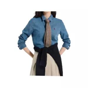 국내매장품 빈폴 기모 데님 레귤러핏 셔츠 - 네이비 /BF5X64C03R 265869