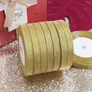 선물포장재료 금색 반짝이 리본끈 포인트 선물끈 1cm