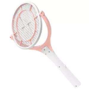 BS 전기 파리채 모기채 90도 회전 LED 충전식 Sik A 전자 해충퇴치 벌레 캠핑