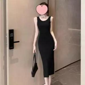 [하프클럽/셀러허브_여성트랜드패션]쉬폰원피스 니트 롱드레스 니트원피스