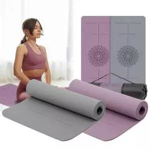 와이드TPE센터라인 8mm 두꺼운 요가매트 헬스장 홈트 스포츠매트