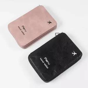 여권 케이스 지갑형 스키밍 차단 여행 지폐 티켓 보관 sic8+4hzT