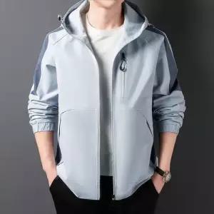 남자 캐주얼 춘추 아우터 야상사파리 얇은 점퍼 스포티 후드 야상 트렌디 스포M1