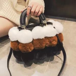 앙뚜아 폼폼레이디백백 백 여자 소가 여성 핸드폰 미니백 백 패션잡화 이너 VYz8+3JgJ