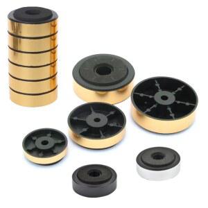 4개 오디오파일 충격 방지 패드 HIFI 스탠드 발 스피커 안정화 오디오 CD 알루미늄 절연