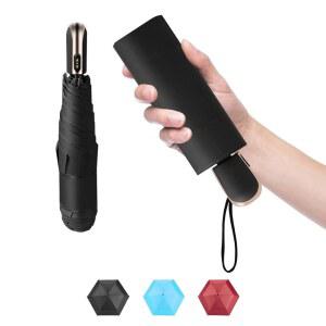 Goothdurs 미니 여행용 컴팩트 자동 우산 소형 경량 접이식 빗물 방풍 개폐 여성용 지갑