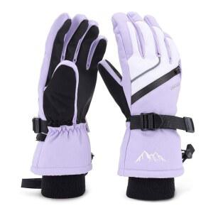 eAj 남성용 카라칼렙 스키 장갑 - 겨울 눈 방풍 방수 스키 스노보드, 추운 날씨 따뜻함을 위한 스노보드