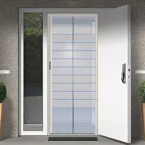 [에이치플러스몰]현관방충망 무턱형 자바라셀프시공 현관문 자동롤 벌레모기장