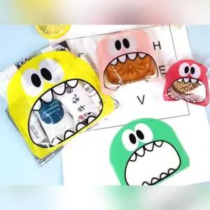 간식선물포장지 공룡 선물 투명 포장 비닐 7x10cm 100P DD-10933