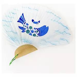 수업교구- 민화 스텐실 조가비조개 부채 꾸미기 1인용 10종 택 1