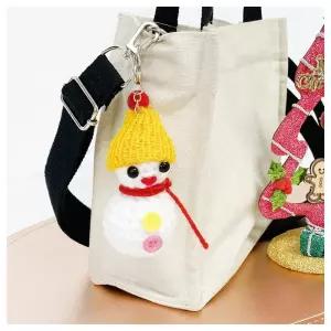 창의교구- 코바늘로 눈사람 키링뜨기 4인 패키지