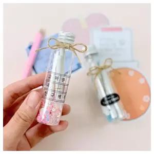 수업교구- 정서활동 마니또에게 미니 보틀 편지 쓰기 4인 패키지