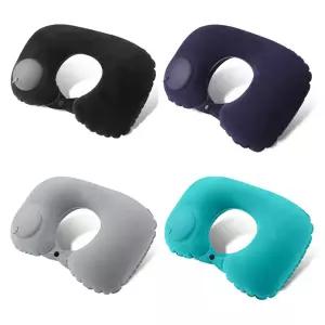 비행기 기내 여행 사무실 간편 푸쉬형 에어 휴대용 목베개