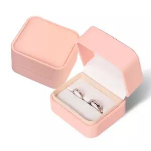 주얼리 하드케이스 PU고급형 코랄핑크 커플링