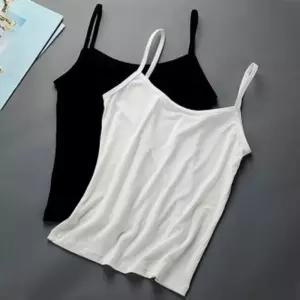여성 Big 매나시 나시티 슬림핏 끈나시 스판 민소매 여성끈 여성용 기본 Free
