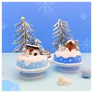 수업교구- 겨울활동 겨울동화 케이크 오르골 DIY 4인용 키트