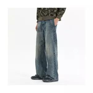 남성 루즈핏 와이드핏 청바지 빅 부츠컷 워머 멋지고 폼나는 전시장 바지 하이 스포M1