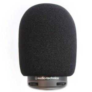 eAj 보컬비트의 AT2020 팝 필터 - 고품질 스펀지 소재의 오디오 테크니카 AT2035 콘덴서 마이크 폼 윈드스크린 - 마이크 AT2020 USB 팝 윈드스크린 필터 녹음 및 배경 소음 - 블랙 컬러