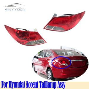 현대 엑센트 후미등 테일 램프 후미등 후미등 브레이크 백 백업 헤드램프 10 16