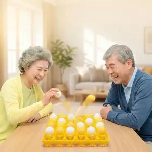 탁구공 빙고 게임 계란판 놀이 핑퐁 보드게임 노인정 어르신 레크레이션 실내 야유회 워크샵