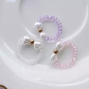 FR002 비즈반지 3개set