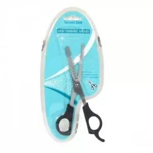 WL 스텐 빗달린 헤어미용가위 미용실용 앞머리자르기