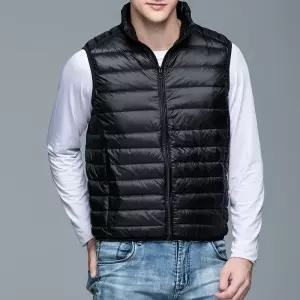 남성용 2컬러 오리털 경량패딩조끼 OSM-1006054
