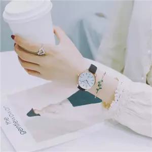 포유 레이어드 팔찌 손목시계 2종세트(블랙) 여성시계