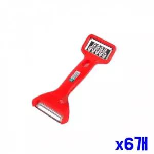 WL 레드 양면 감자칼 x6개 감자커팅 주방용품 야채칼